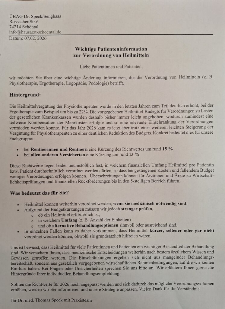 Text Neuerungen Heilmittel